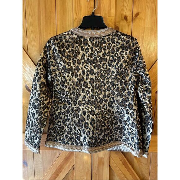 Chico’s Braided Cheetah Beitah RV Jacket Blazer size 0/Small (4932) - Picture 4 of 5